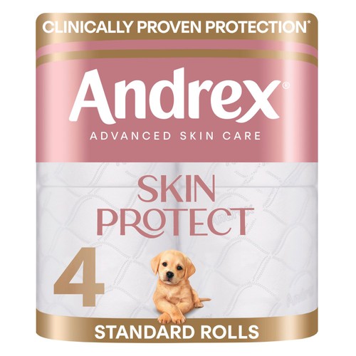 Andrex Skin Protect Toilet Roll 4 Pack