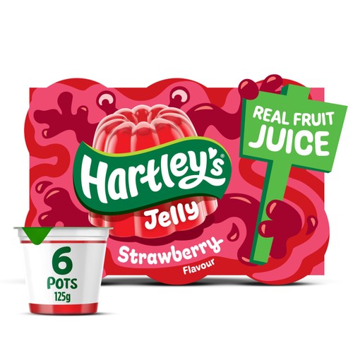 Hartley's Kids Strawberry Jelly 6 x 125g