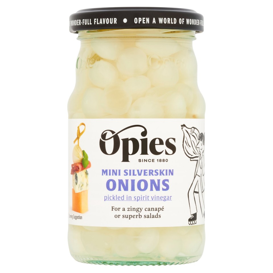 Morrison Mini Condiments Opies Mini Silverskin Onions (227g) - Morrisons Online Groceries & Offers