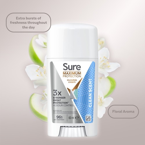 Sure For Women Cream Stick Clean Scent Throne 