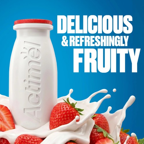 Actimel Strawberry Yogurt Drinks