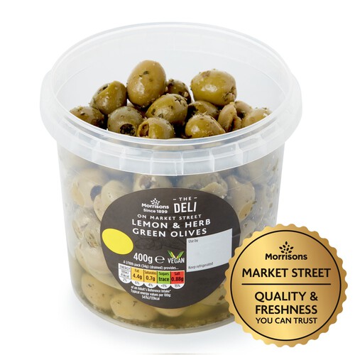 Market Street Lemon & Herb Green Olives