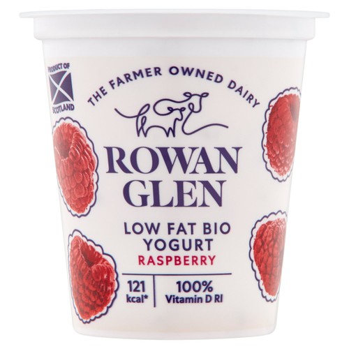 Rowan Glen Low Fat Bio Raspberry Yogurt  125g