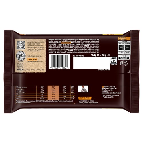 Lion Milk Chocolate Bar Multipack 4x42g