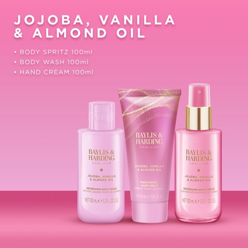 Baylis & Harding Jojoba, Vanilla & Almond Oil Wash Bag Gift Set