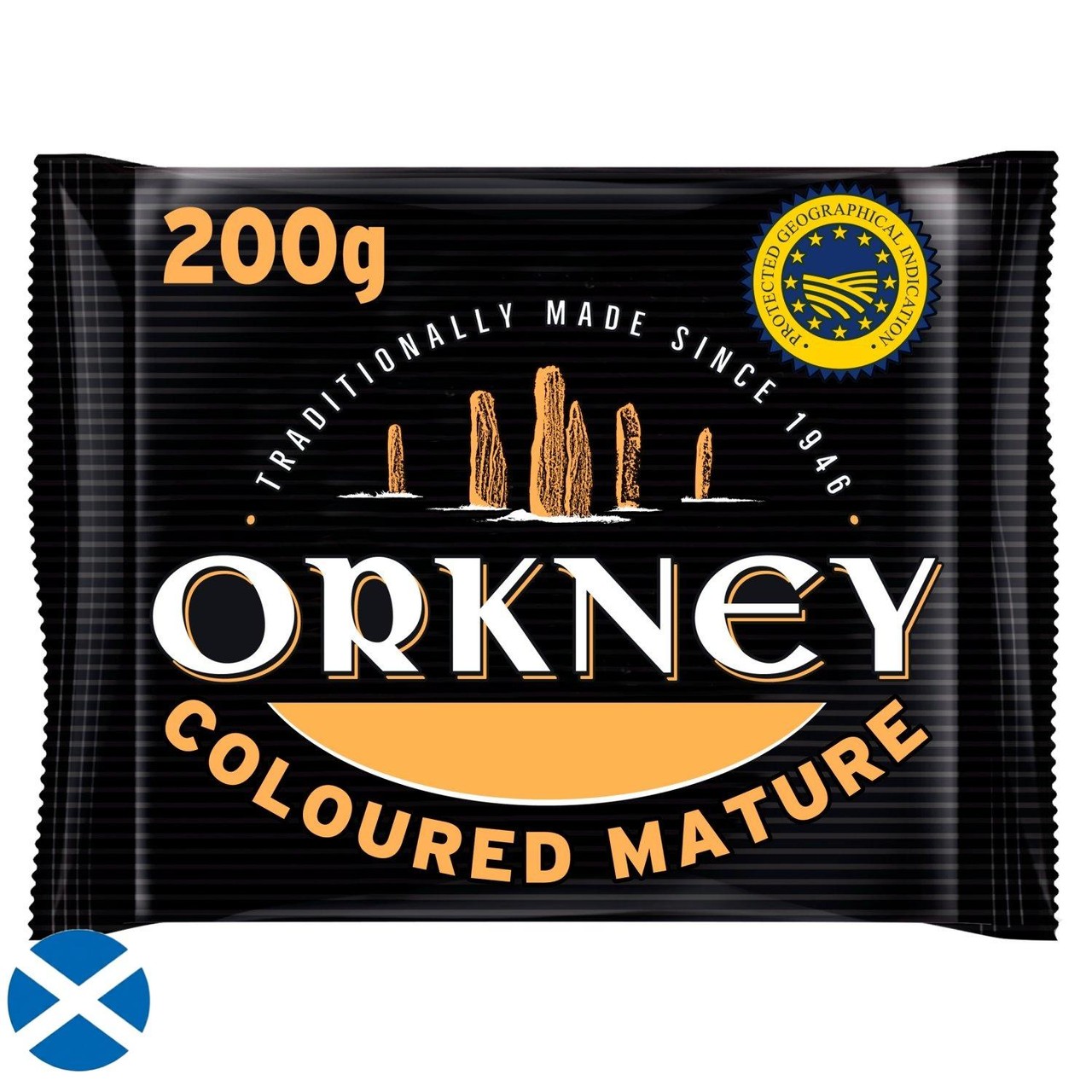 Orkney Mature Scottish Coloured Cheddar 200g