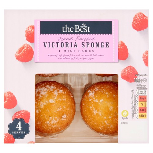 Morrisons mini victoria sponge cakes