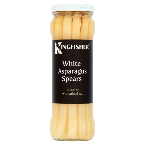 Kingfisher White Asparagus Spears In Water, With Added Salt (330g)