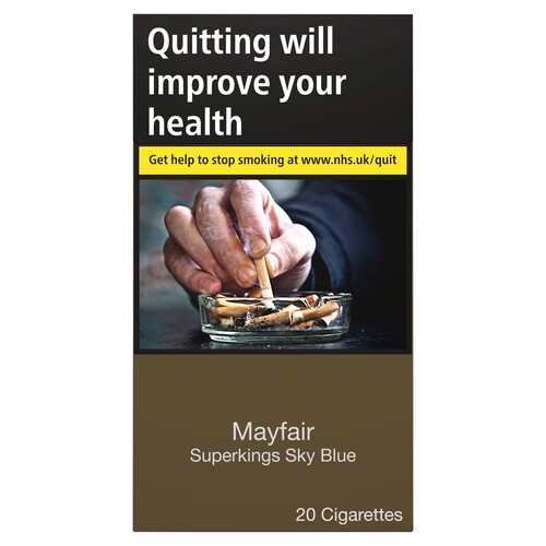 Mayfair Superkings Sky Blue Cigarettes