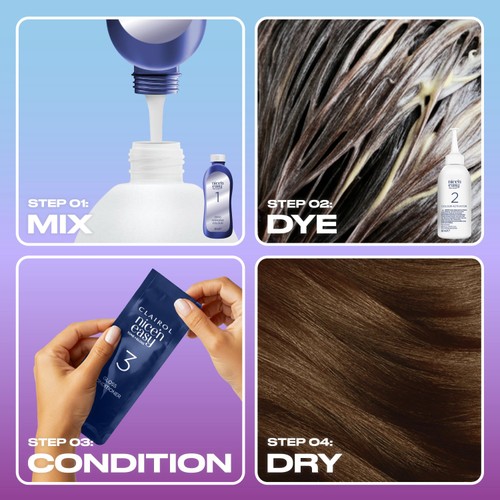 Clairol Nice'n Easy Tone+Gloss Semi Permanent Hair Dye 537/78 Golden Brown