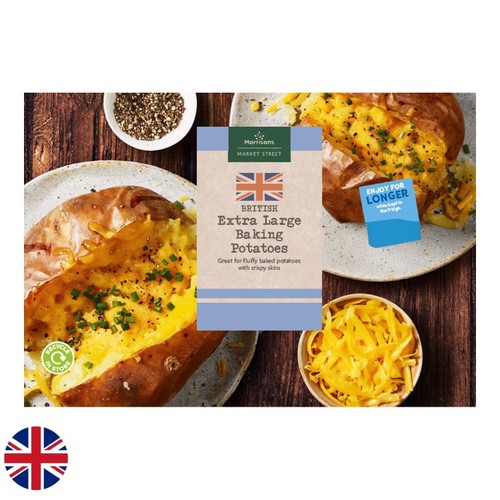 Morrisons British Jumbo Jacket Potatoes 2 Pack