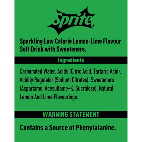 Sprite No Sugar Cans