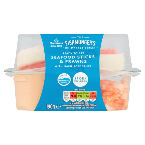 Morrisons Seafood Snack Pack Prawns & Cocktail Sauce 