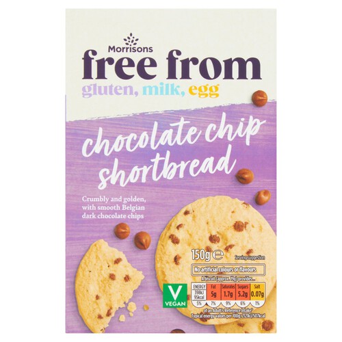 Morrisons Free From Chocolate Chip Vegan Shortbread