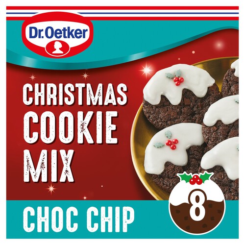 Dr. Oetker Christmas Pudding Chocolate Chip Cookies 