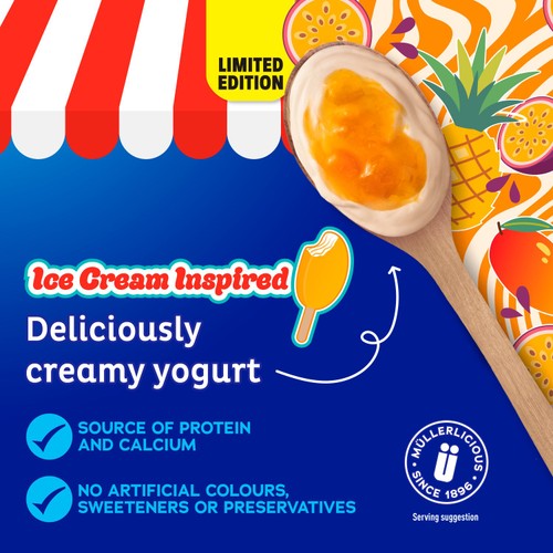 Muller Corner Limited Edition Ice Cream Inspired Tropical Fruits 136g