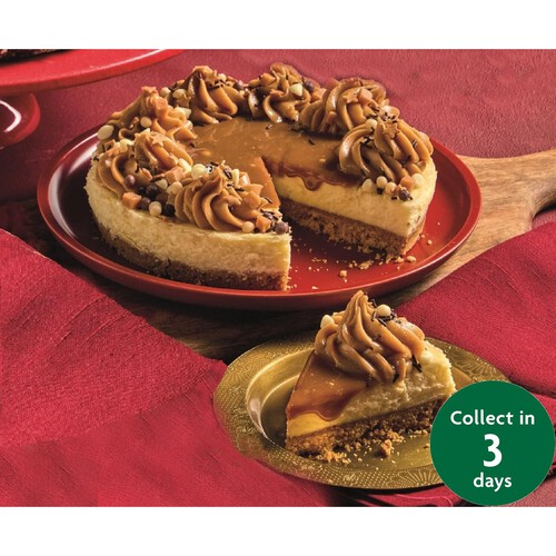 Morrisons Christmas Caramel Topped Cheesecake