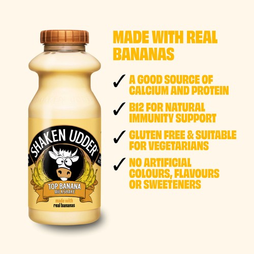 Shaken Udder Top Banana Milkshake