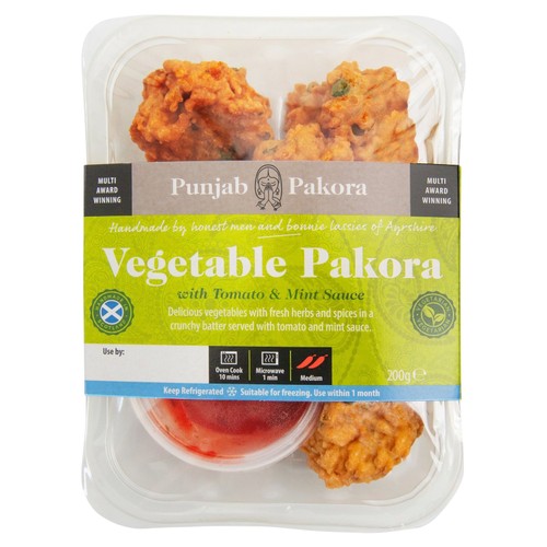 Punjab Pakora Vegetable Pakora With Tomato & Mint Dip