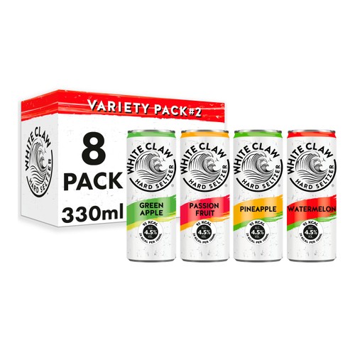 White Claw Hard Seltzer Variety Pack Version 2 (8 x 330ml)
