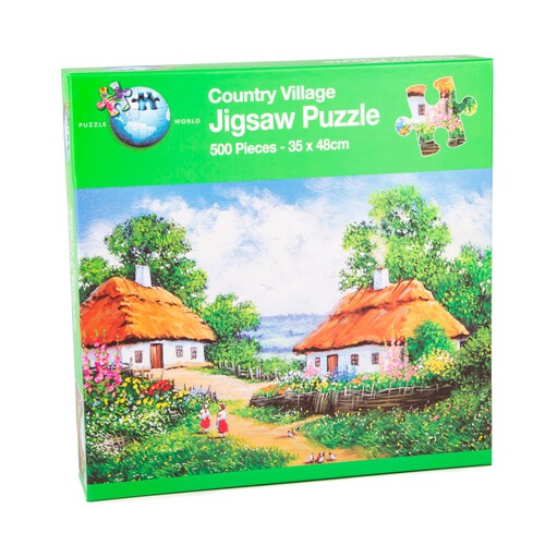 RMS 500 Pieces Adult Puzzles Country Village