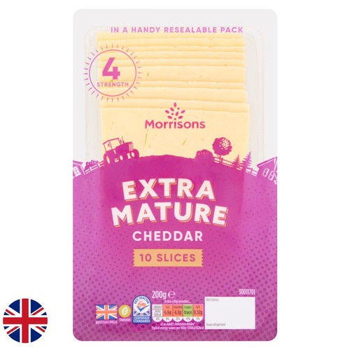 Morrisons Extra Mature Cheddar Slices