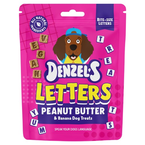 Denzel's Letters Peanut Butter & Banana Dog Treats 90g