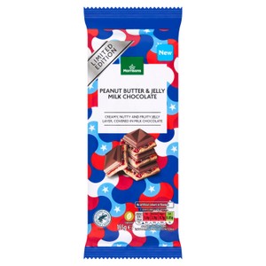 Morrisons Peanut Butter & Jelly Milk Chocolate Bar 165g