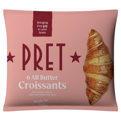 Pret 6 All Butter Croissants 330g