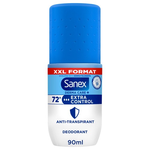 Sanex Derma Care Extra Control 72-Hour Apd Roll-On Deodorant 