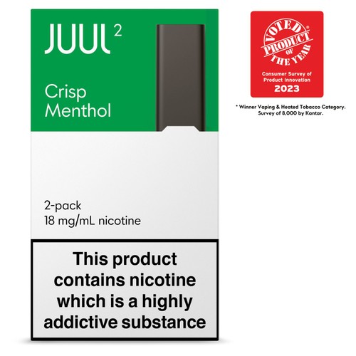 Juul 2 Pods UK Crisp Menthol 18mg