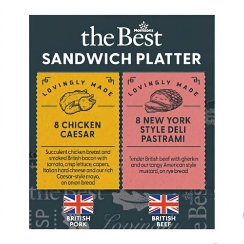 The Best Premium Sandwich Platter (16 Pieces) - Eat On Same Day   FTO