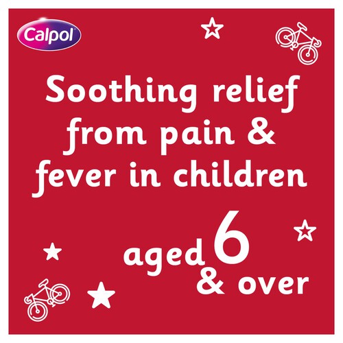 Calpol 6+ Years Sugar Free Strawberry Fastmelts Paracetamol