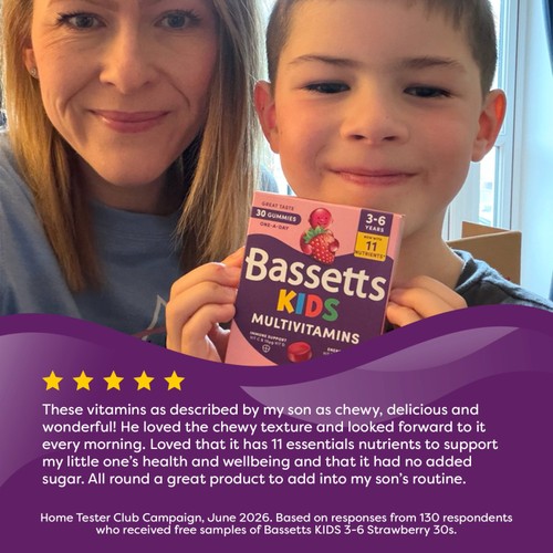 Bassetts 3-6 Multivitamin Strawberry 