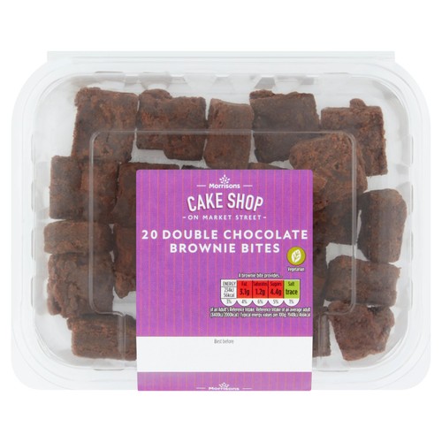 Morrisons Double Chocolate Brownie Bites