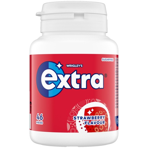 Wrigley's Extra Strawberry Sugar Free Chewing Gum 46 Pieces