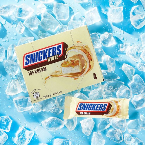 Snickers White Ice Cream Bars 