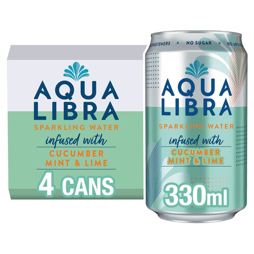 Aqua Libra Sparkling Water Cucumber Mint & Lime 