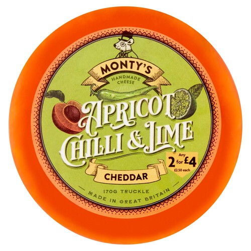 Monty's Apricot Chilli & Lime Cheddar Truckle