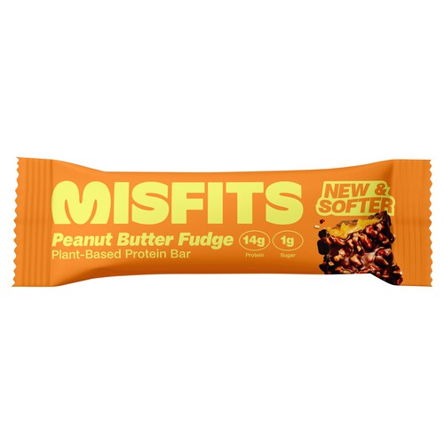 Misfits Plant-Based Peanut Butter Fudge Protein Bar 