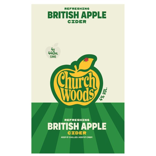 Churchwoods Apple 4 x 440ml