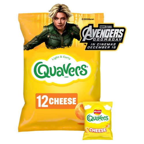 Walkers Quavers Cheese Multipack Snacks Crisps
