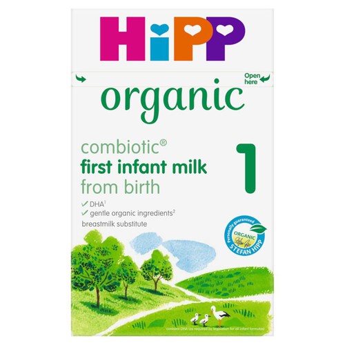 HiPP Organic 1 First Infant Baby Milk Powder from birth