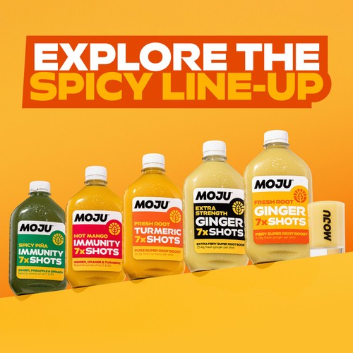 MOJU Hot Mango Immunity Dosing Bottle 7x Shots 420ml
