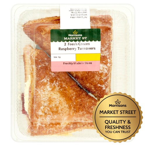 Market Street Fresh Cream Raspberry Turnover