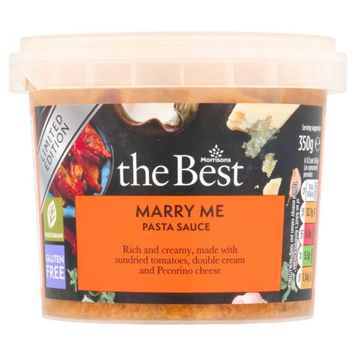 Morrisons The Best Limited Edition Marry Me Pasta Sauce 350g