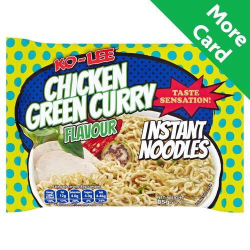 Ko-Lee Taste Sensation Instant Noodle Chicken Green Curry Flavour