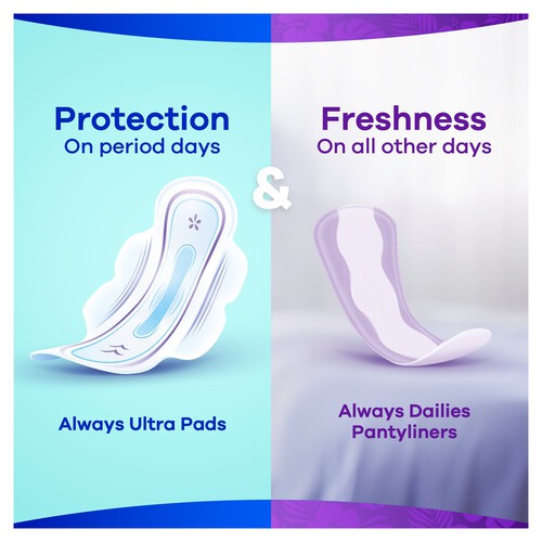 Always Dailies Panty Liners Long Plus