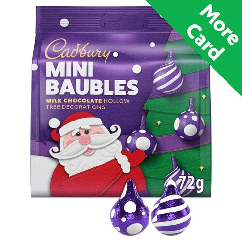 Cadbury Milk Chocolate Tree Bauble Decorations Bag 