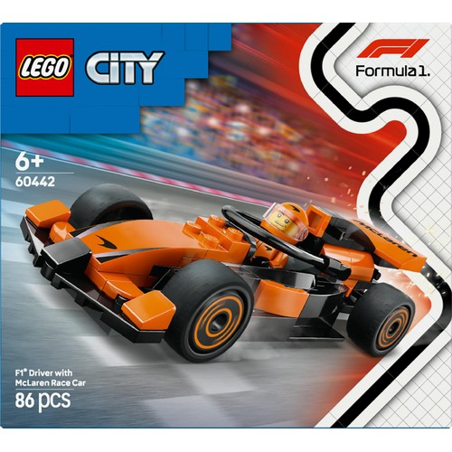 LEGO City F1 Driver with McLaren Race Car Toy 60442